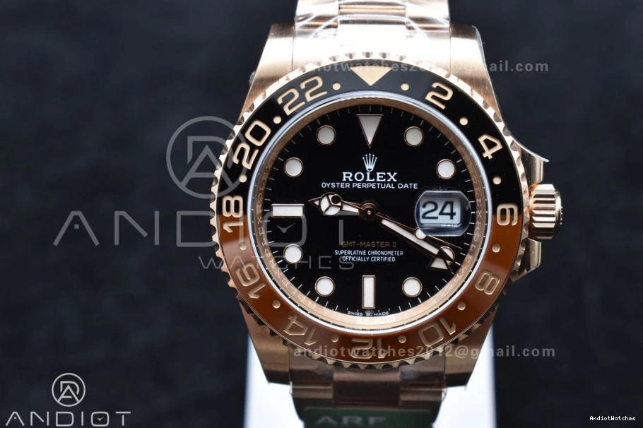 Edition CHNR WrinkleFree 864 SH3285 New on GMT ARF Master II 1:1 Best CHS SS RG 904L 126715 Bracelet 0308